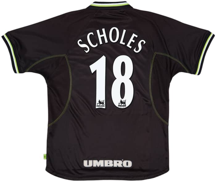 1998-99 Manchester United Third Shirt Scholes #18 - 8/10 - (L)