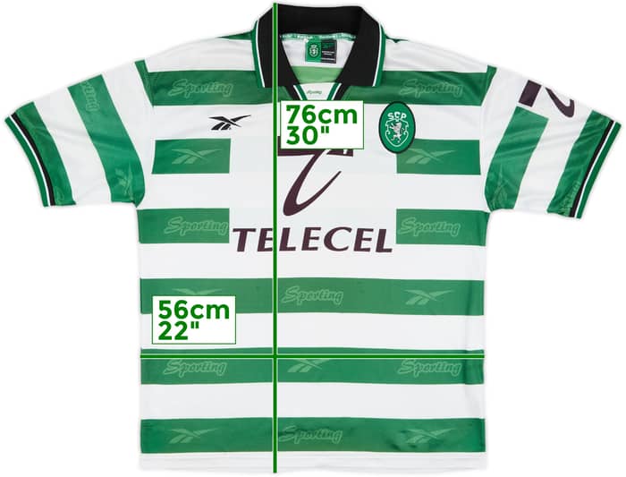 1998-99 Sporting CP Home Shirt - 8/10 - (L)