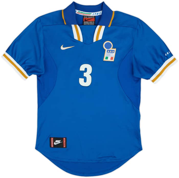 1996-97 Italy Home Shirt Maldini #3 - 8/10 - (XS)