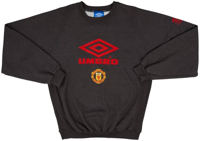 1995-96 Manchester United Umbro Sweat Top - 8/10 - (L)