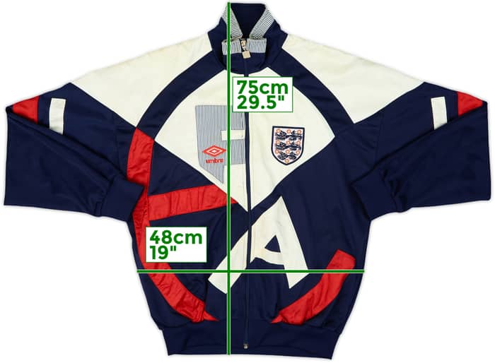 1990-92 England Umbro Track Jacket - 7/10 - (S)