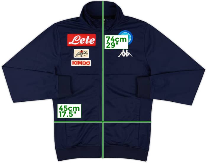 2015-16 Napoli Kappa Track Jacket - 9/10 - (S)