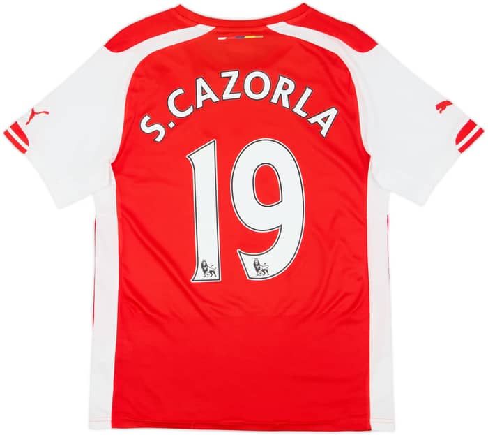 2014-15 Arsenal Home Shirt S.Cazorla #19 - 6/10 - (S)