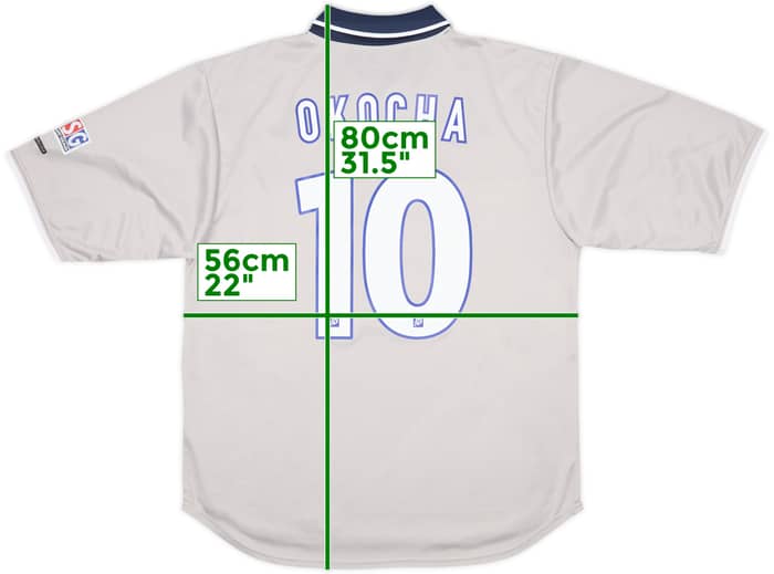 1999-00 Paris Saint-Germain Away Shirt Okocha #10 - 9/10 - (L)