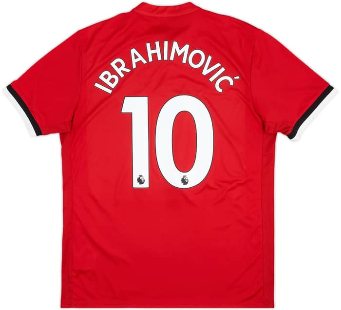 2017-18 Manchester United Home Shirt Ibrahimovic #10 - 6/10 - (L)