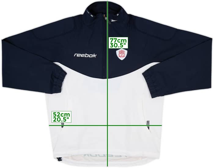 2001-02 Liverpool Reebok 1/2 Zip Track Jacket - 7/10 - (M)