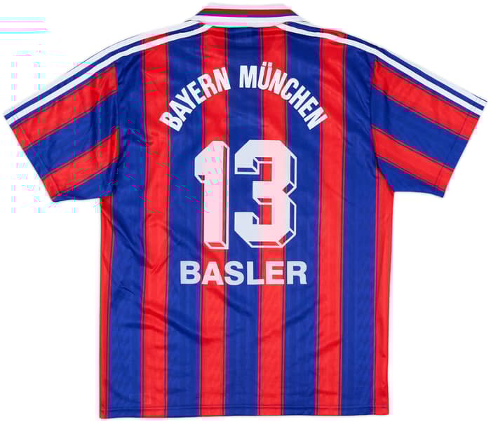 1995-97 Bayern Munich Home Shirt Basler #13 - 9/10 - (M)