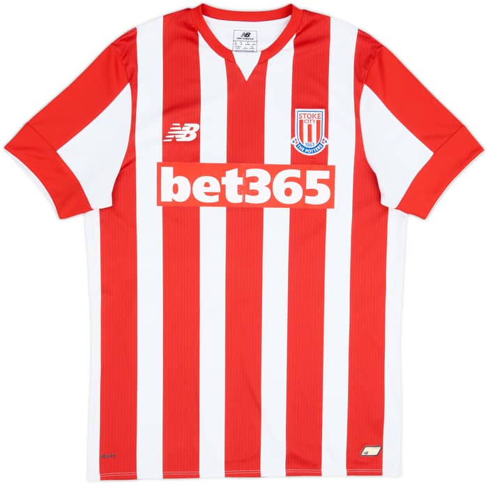 2015-16 Stoke City Home Shirt Crouch #25 - 7/10 - (M)
