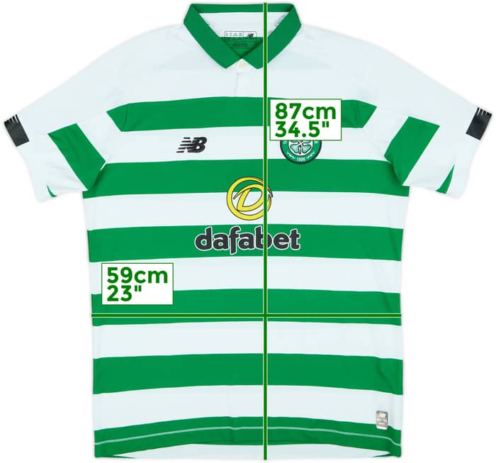 2019-20 Celtic Home Shirt - 8/10 - (XL)