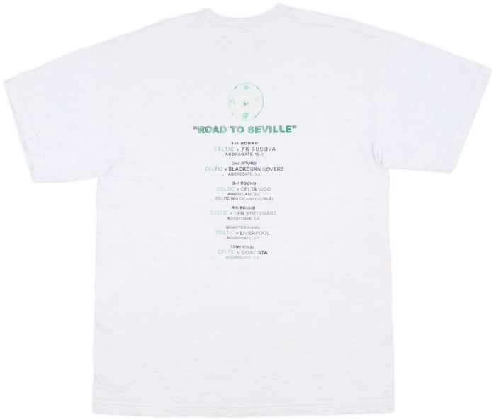2002-03 Celtic 'UEFA Cup Final' Graphic Fan Tee - 6/10 - (L)