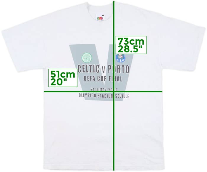 2002-03 Celtic 'UEFA Cup Final' Graphic Fan Tee - 6/10 - (L)