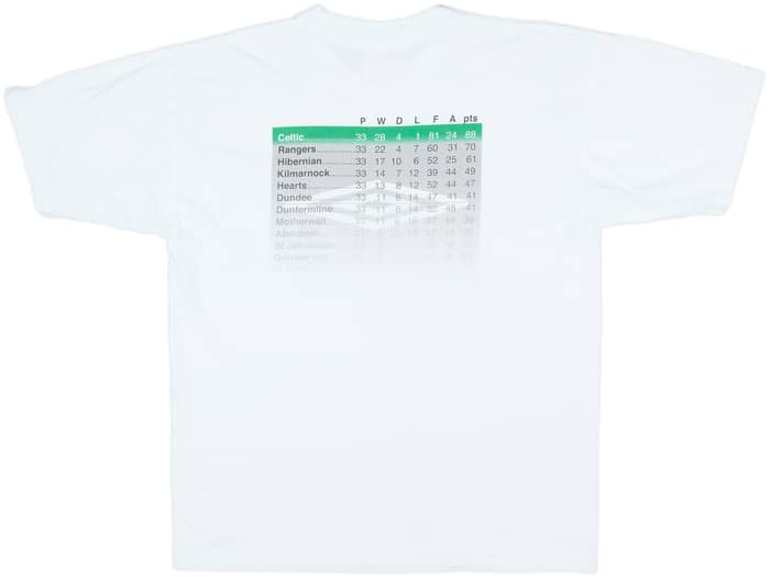 2000-01 Celtic 'Champions' Graphic Tee - 9/10 - (L)