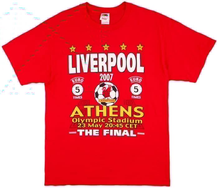 2006-07 Liverpool Graphic Fan Tee - 9/10 - (L)