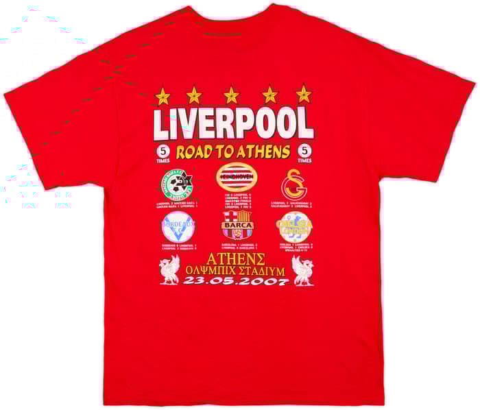 2006-07 Liverpool Graphic Fan Tee - 9/10 - (L)