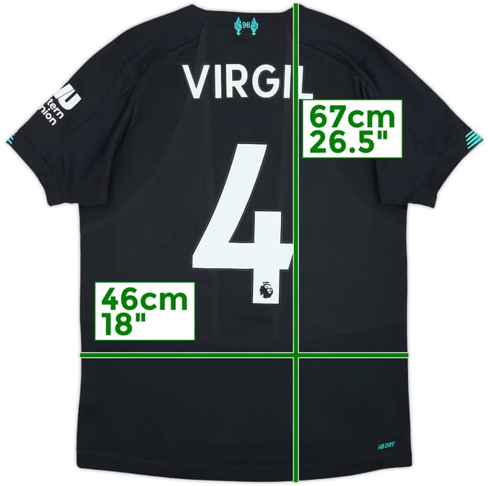 2019-20 Liverpool Third Shirt Virgil #4 - 9/10 - (XL.Boys)