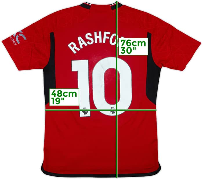 2023-24 Manchester United Home Shirt Rashford #10 - 5/10 - (M)