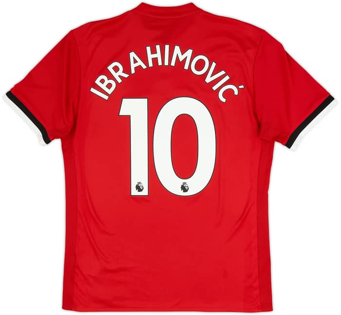 2017-18 Manchester United Home Shirt Ibrahimovic #10 - 6/10 - (M)