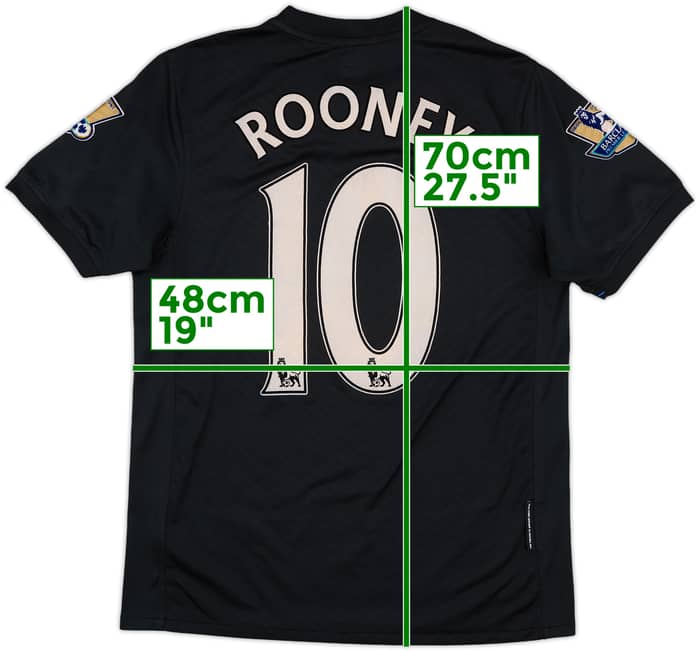2009-10 Manchester United Away Shirt Rooney #10 - 5/10 - (S)