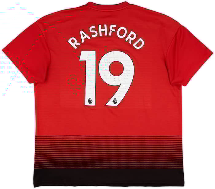 2018-19 Manchester United Home Shirt Rashford #19 - 5/10 - (XL)