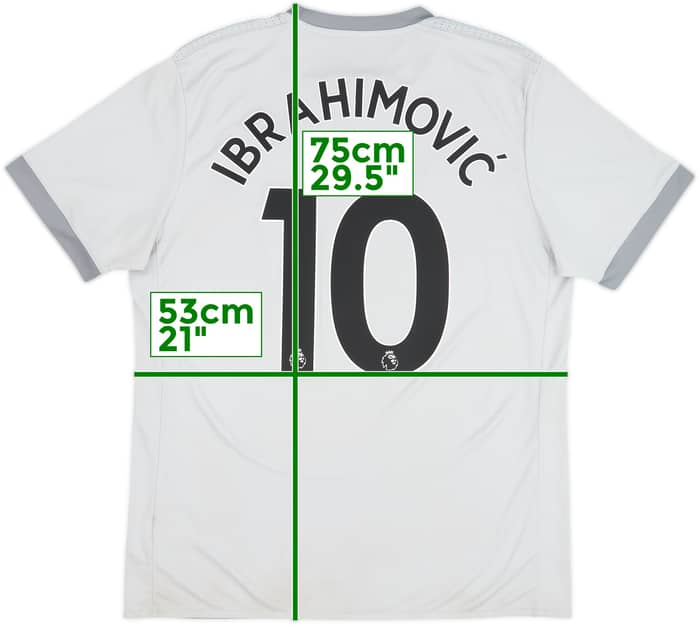 2017-18 Manchester United Third Shirt Ibrahimovic #10 - 9/10 - (L)