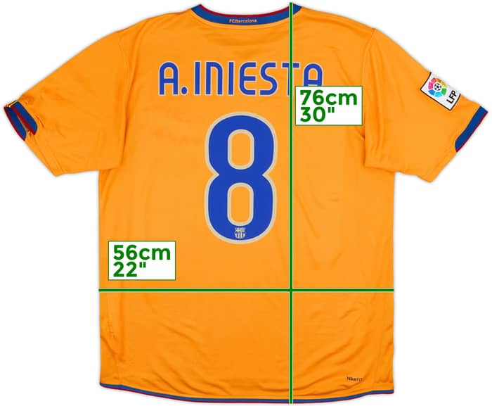 2007-08 Barcelona Third Shirt A.Iniesta #8 - 8/10 - (L)