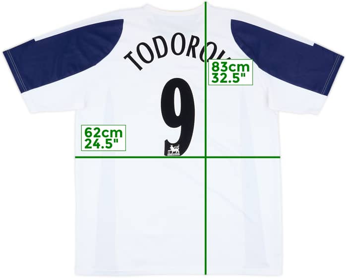 2005-06 Portsmouth Third Shirt Todorov #9 - 8/10 - (XL)