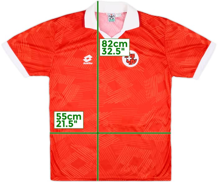 1992-93 Switzerland Home Shirt #11 - 9/10 - (XL)