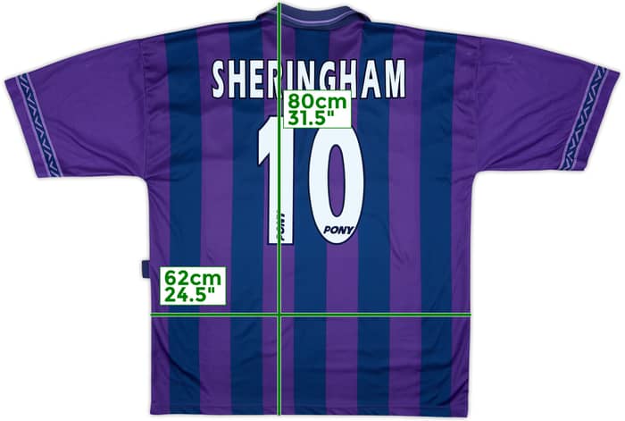 1995-97 Tottenham Camiseta Visitante Sheringham #10 - 8/10 - (XL)