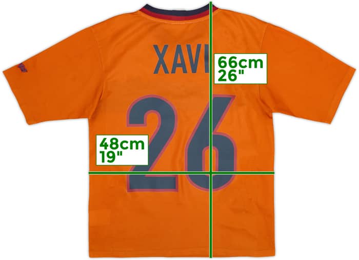 1998-00 Barcelona Basic Third Shirt Xavi #26 - 8/10 - (XL.Boys)
