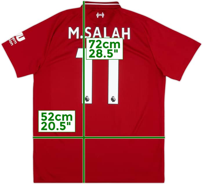 2018-19 Liverpool Home Shirt M.Salah #11 - 7/10 - (L)