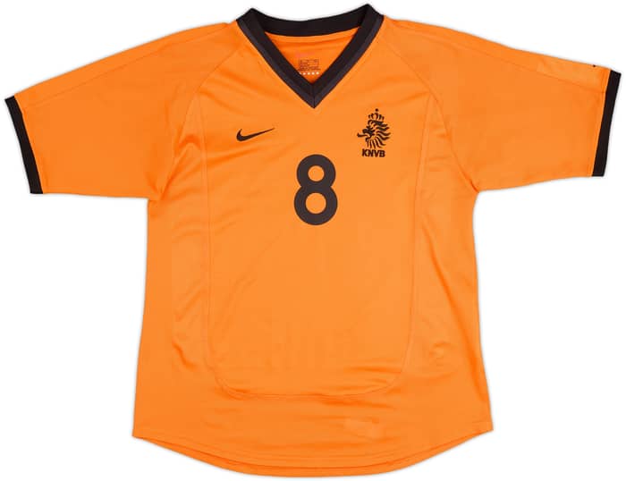 2000-02 Netherlands Home Shirt Davids #8 - 8/10 - (XL.Boys)