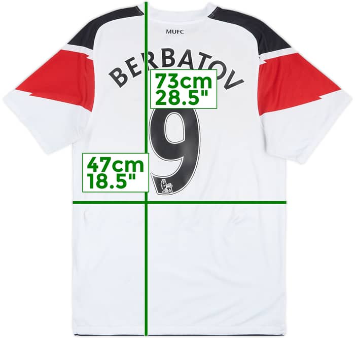 2010-12 Manchester United Away Shirt Berbatov #9 - 5/10 - (S)