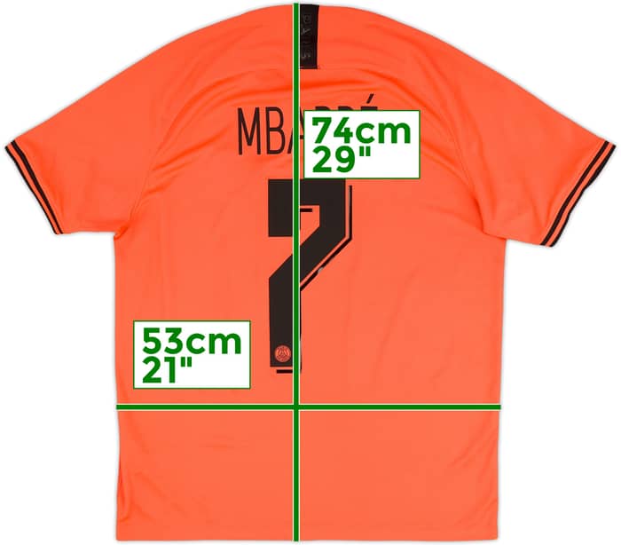 2019-20 Paris Saint-Germain Away Shirt Mbappe #7 - 6/10 - (L)