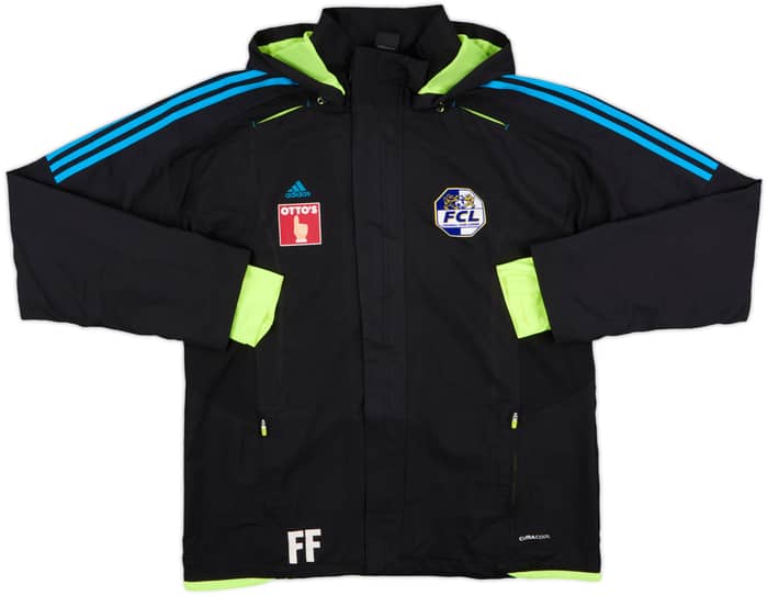 2011-12 Luzern adidas Staff Issue Hooded Rain Jacket FF - 9/10 - (XL)