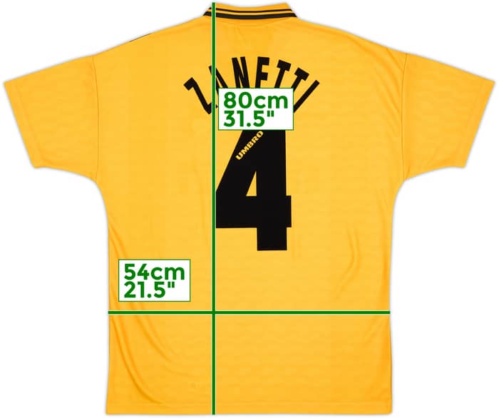 1996-97 Inter Milan Third Shirt Zanetti #4 - 10/10 - (L)