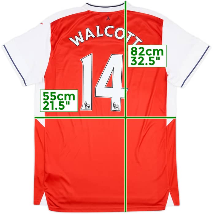 2016-17 Arsenal Home Shirt Walcott #14 - 10/10 - (XL)