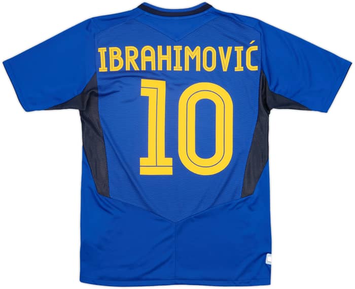 2004-06 Sweden Away Shirt Ibrahimovic #10 - 9/10 - (M)
