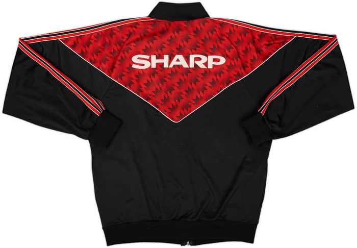 1990-92 Manchester United adidas Track Jacket - 8/10 - (L)