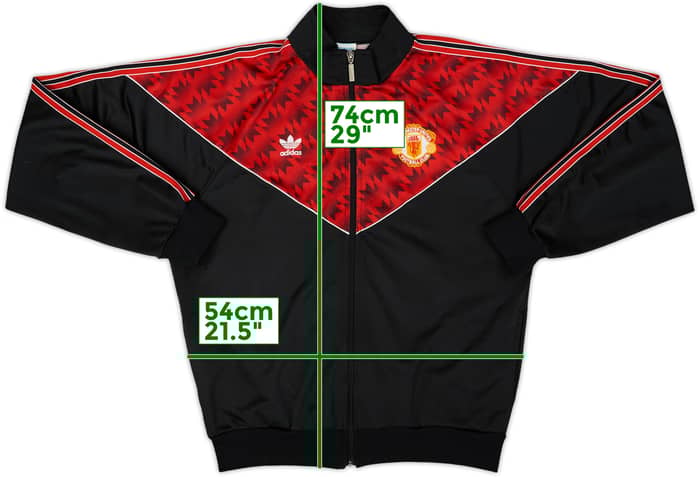 1990-92 Manchester United adidas Track Jacket - 8/10 - (L)