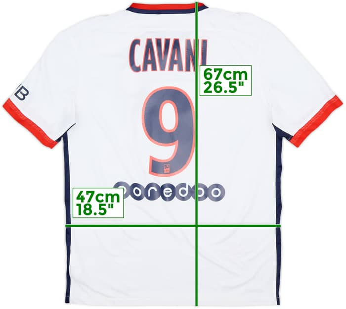 2015-16 Paris Saint-Germain Away Shirt Cavani #9 - 6/10 - (M)