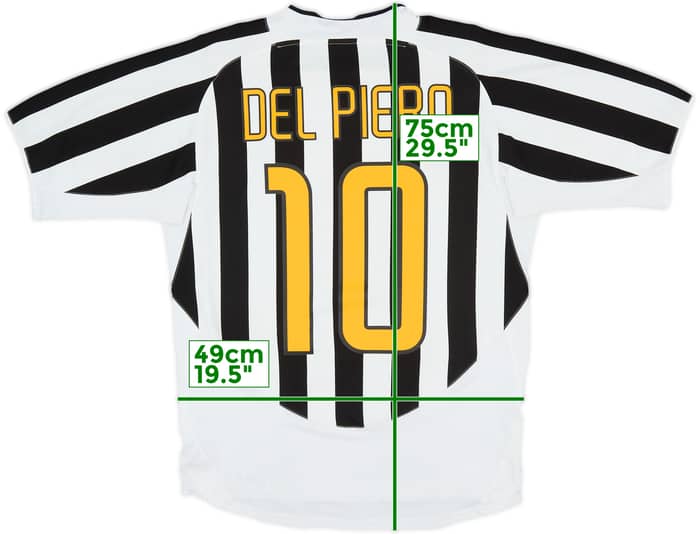 2003-04 Juventus Home Shirt Del Piero #10 - 5/10 - (M)