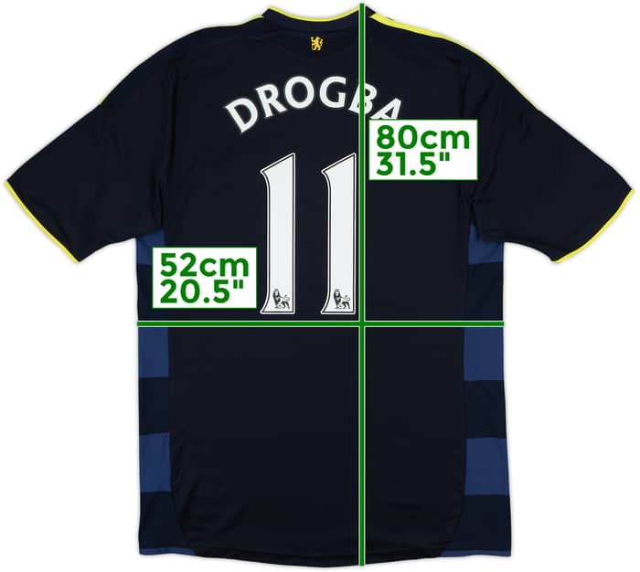 2009-10 Chelsea Away Shirt Drogba #11 - 8/10 - (L)