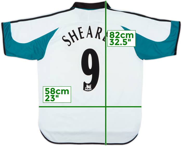 1999-00 Newcastle Away Shirt Shearer #9 - 9/10 - (XL)