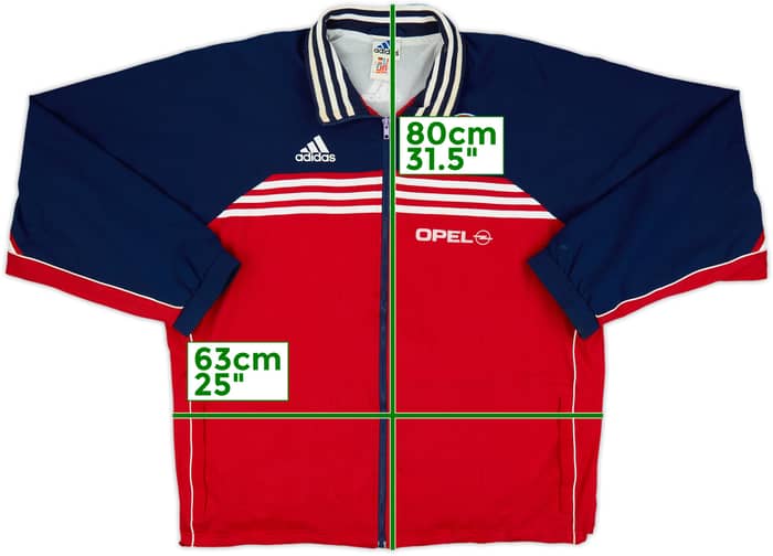 1998-00 Bayern Munich Player Issue adidas Track Jacket - 8/10 - (L)