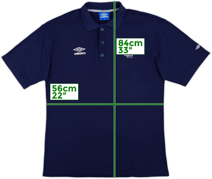 1996 'Euro 96 England' Umbro Polo Shirt - 9/10 - (XL)