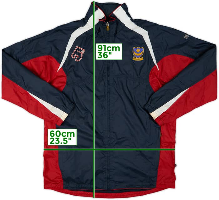 2005-06 Portsmouth Jako Hooded Rain Jacket - 7/10 - (XL)