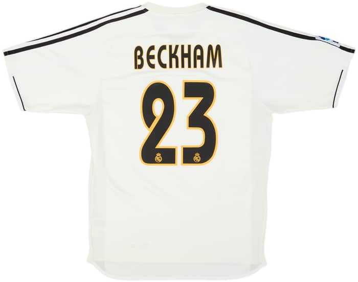 2003-04 Real Madrid Home Shirt Beckham #23 - 6/10 - (S)