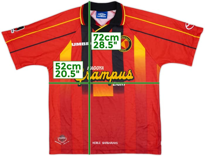 1996-98 Nagoya Grampus Eight Home Shirt - 7/10 - (S)