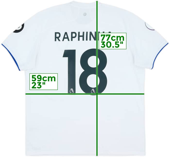 2020-21 Leeds United Home Shirt Raphinha #18 - 8/10 - (XL)