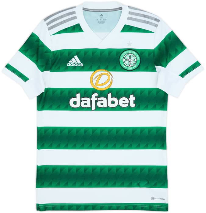 2022-23 Celtic Home Shirt - 8/10 - (XS)